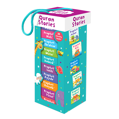 QURAN STORIES BOOK TOWER (SET OF 10 CHUNKY BOARD BOOKS)