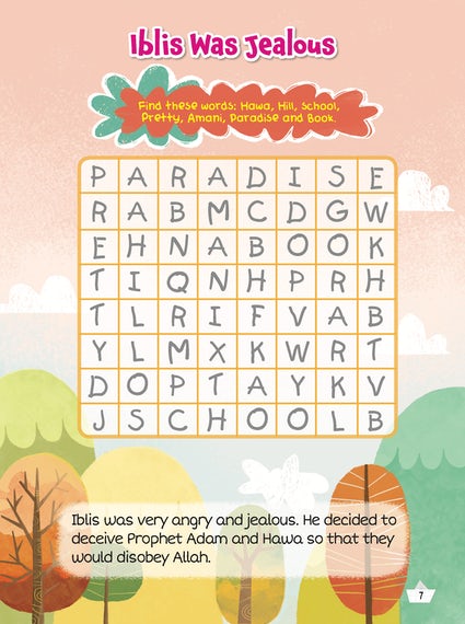 Prophet Adam عَلَیهِالسَّلام and the Wicked Iblis Activity Book